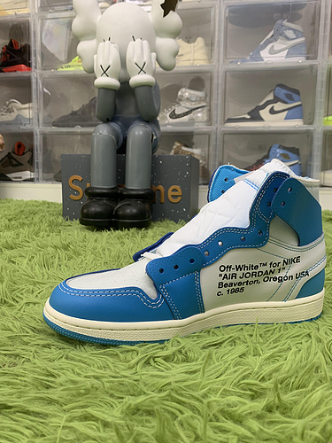 LJR Batch Jordan 1 Retro High Off-White University Blue AQ0818 148