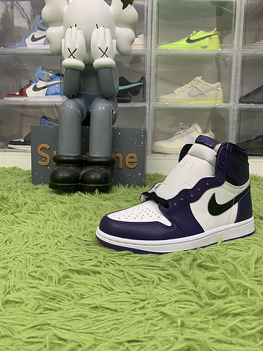 真标 Jordan 1 Retro High Court Purple White  555088-500