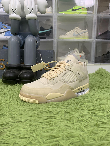 Air Jordan 4 Retro Off-White Sail ——CV9388 100