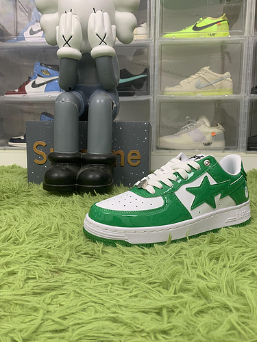 A Bathing Ape Bape Sta Low Green