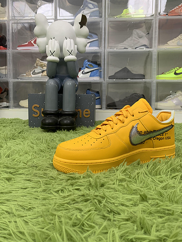 OG batch Nike Air Force 1 Low Off-White ICA University Gold DD1876 700